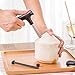 Produktbild Wokee Kokosnuss Öffner Edelstahlrohr,Werkzeug Messer für Coconut Wasser,Werkzeug Messer Punch Tap Bohrer Stroh Loch geschnitten