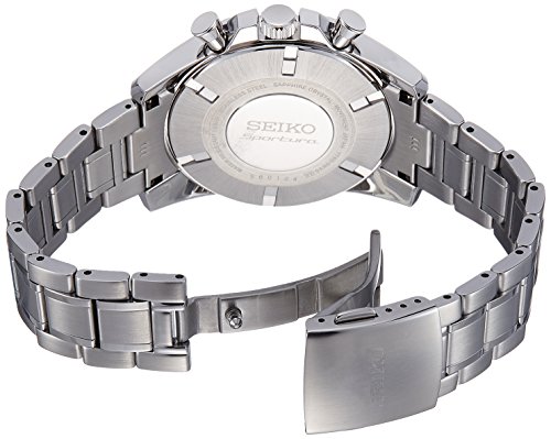 Seiko Sportura Chronograph Stainless Steel Bracelet Gents Watch SNAE63P1