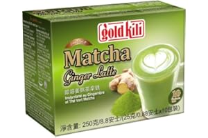 Gold Kili - Instant Matcha Ginger Latte - opakowanie 5 sztuk (5 x 250 g) - po 10 worków