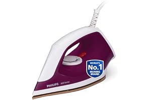 Philips Dry Iron DST0610/30, 1000W | Fast heat up & Golden Advanced Alloy Soleplate with Uniform Heat Distribution