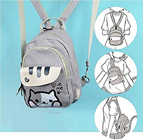 spionee Japanese Game Neko Atsum Cute Cat Anime Multifunctional Shoulder Bag, School Backpack Knapsack