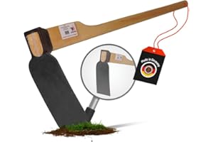 SHW-FIRE GOUSHY Zappa da Giardino in Acciaio con Manico in Legno di Frassino Lungo 135 cm L