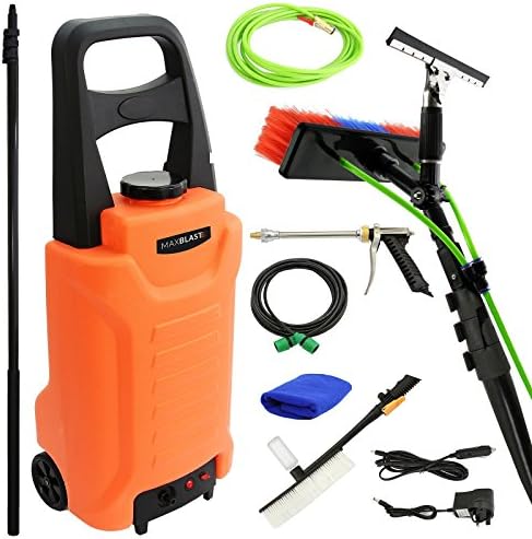 24ft Water Fed Cleaning Pole &amp; 30L Water Trolley Cleaning System / Window Cleaning / Car Washing Kit &amp; Accessories