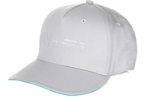 MERCEDES-BENZ Mercedes AMG Petronas - Gorra con el logotipo del equipo Mercedes-AMG de Fórmula 1, año 2018, color gris