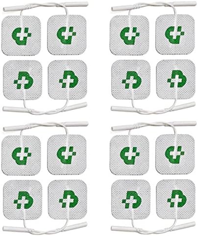 16 high quality electrodes mm. 40x40, universal, suitable for all brands of 2mm pin plugs, washable, do not need gel