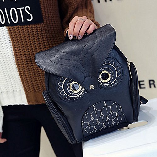 Mode Eulen-Karikatur-Rucksack Mädchen PU-Leder-Mini-Tasche - 3