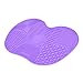 JETTINGBUY Makeup Brush Cleaning Mat Cosmetic Brush Cleaner Pad Silicone Washing Tool Scrubber Suction Cup,Purple