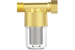 BEATIFIC 1/2" Wasserfilter Für Wasserhahn, Schiffstank Wasserfilter, Wasser Vorfilter, Wasserfilter Filterkombination, Sedimentfilter Geeignet für Duschköpfe, Warmwasserbereiter, Wasserreiniger