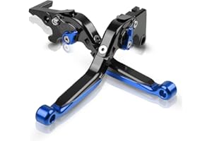 QJY-MOTOR PART-STORE Tenere 700 Adjustable Brake Clutch Lever CNC Aluminium for Yamaha Tenere 700 Rally Tenere 700.35KW 2019-2021 (Black + Blue)