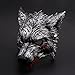 Produktbild Halloween Werewolf Maske mit Blutflecken, dunkelgraues, lebendiges Werewolf Design