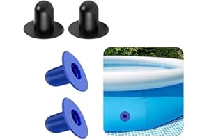NT-ling Pool Plug Strainer Stopper,4Pcs Pool Wall Plug Replacement,Swimming Pool Filter Pump Strainer Hole Plug Stopper Pool Plugs,Pool Filter Pump Strainer Hole Plug Stoppers Pool Plug,Blue/Black