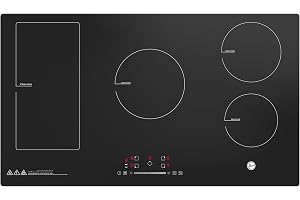 Hoover 90CM Built-In Induction Hob, 5 Booster Zones, Touch Control, Child Lock & Timer - HIC-W95E-GBI