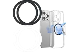 QEQSHQO 4 Anneaux Magnétiques Autocollants Compatibles avec Kit de Conversion Magnétique Universel
