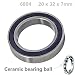 Produktbild 6804 2rs 20 mm ID, 32 mm OD, 7 mm breite, Si3 N4 Hybrid Keramik Kugellager Gummi abgedichtet Abbott