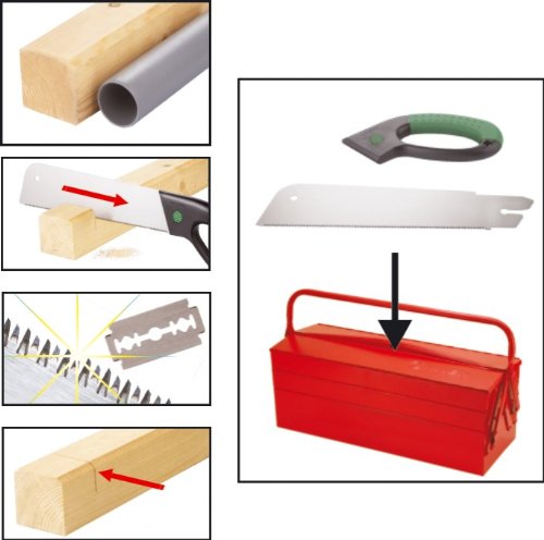 Connex COX807300 Japan-Zugsäge 300 mm mit D-Griff 2-Komponenten-Griff - 5