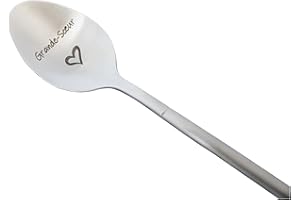 ZINELLO DESIGN - Cuillère avec Message d’Amour, Idee Cadeau Original et Personnalisé pour une Fête, Noël ou un Anniversaire, Cuillère à Café/Dessert avec son Coffret pour Offrir (Grande Soeur)