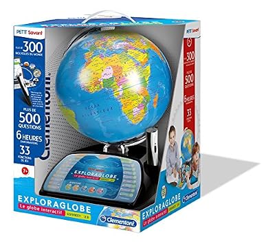 Clementoni - 52267-Exploraglobe Premium - Le globe interactif évolutif-Jeu éducatif