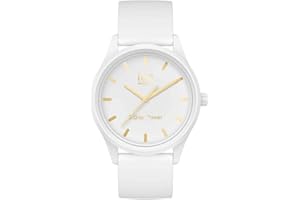 Ice-Watch - Ice Solar Power White Gold - Montre Blanche pour Femme avec Bracelet en Silicone