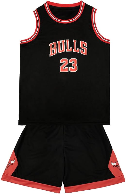 BSBUY 2 Stücke Basketball Trikot Kinder, Basketballtrikot Trocken Schnell Trikot and Shorts, Basketballtrikot Armellos Set Jungen Mädchen, Kindertrikot Kostüm Kinder, Basketball-Spieltrikots für 4-14