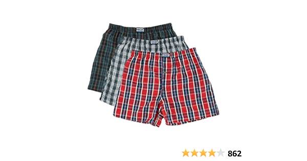 Buy Knocker 6 Men Plaid Boxer Shorts Underwear Large At Amazon In
