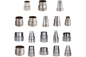 RANRAO Stainless Steel Flue Connector, Liner Reducer/Tubing Connector Chimney Adaptor Stove Pipe For connecting conversion flue pipe, fireplace flue pipe adapter, 1PCS Ø70MM/Ø60MM