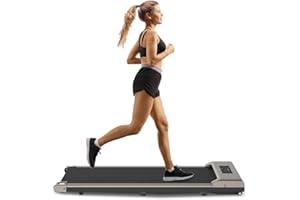 HOME FITNESS CODE Walking Pad Treadmill, 2.5HP Under Desk Treadmill with Double Shock Absorption | Widened Running Belt | LED Display for Office Home Use, Installation Free