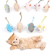 Adiwo Catnip Toy Mice 9PCS Cat Mice for Playing | Catnip Toys Plush Mice, Mice Cat Toy Interactive Plush Toy Catnip for Pets