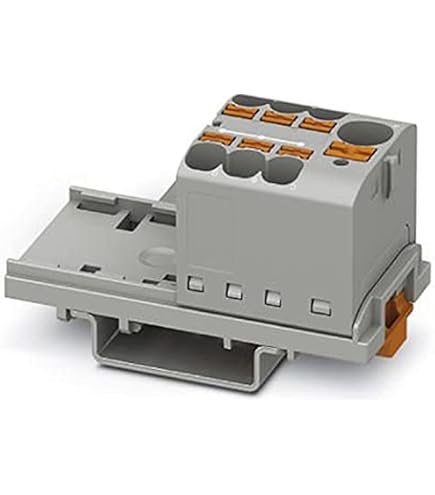 Phoenix Contact PTFIX 4/6X1.5 GY Distribution Block – Gray, For DIN Rail Adapters