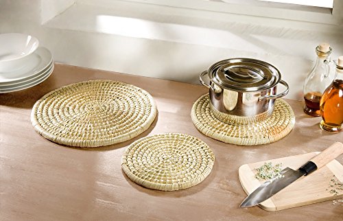 Seegras-Untersetzer 3er Set - 4