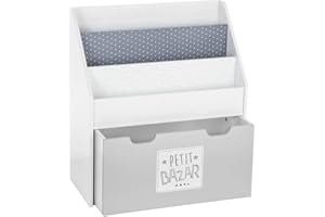 ATMOSPHERA CREATEUR D'INTERIEUR Biblioteka dziecięca szara - Atmosphera projektant wnętrz