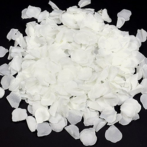 S/O 500er Pack Rosenblätter Creme Rosenblüten Rosen Blätter Blüten Kunstblumen Seidenblumen