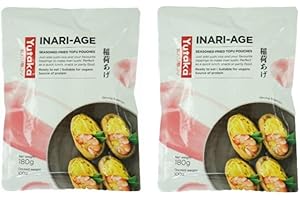 BOWLTIFUL Inari Sushi Pockets Fried tofu Pockets Seasoned Soybean Curd for Inari Sushi 100g x Pack of 2