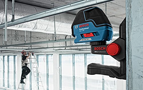 Bosch Professional GLL 3-50, 50 m Arbeitsbereich mit Empfänger, ± 0,3 mm/m Nivelliergenauigkeit, L-BOXX-Einlage, L-BOXX, Laserzieltafel, Universalhalterung - 2