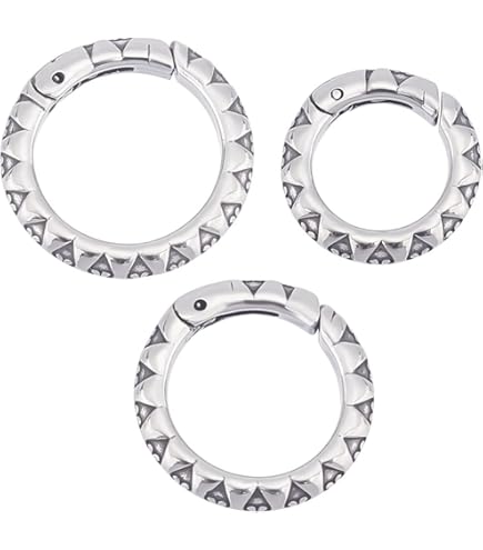 Moschettone Ovale Anelli Ovali A Molla In Argento 925 Pezzi