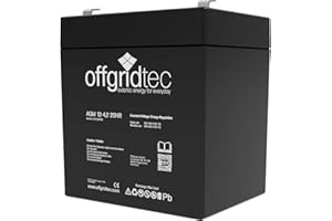 Offgridtec 2-01-001475 4.2Ah Battery 4.2Ah / C10 AGM Solar Battery for Cyclic Applications, 12V