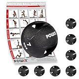 CALIDAD: Gracias a la superficie ANTIDESLIZANTE y a las dos asas en goma, este balón es perfecto para realizar un Russian Twist y para aumentar la fuerza de la zona abdominal; El acabado texturizado garantiza, además, un agarre seguro y un workout muy divertido