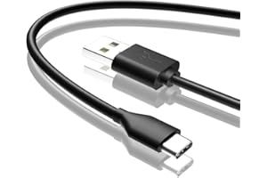 SIOCEN Cavo di ricarica USB C compatibile per Gopro Hero 9 Hero 8 Hero 7 Nero, Max Hero 7 Silver Hero 7 White Hero 6 Black, Hero 5 Black Hero5 Session Hero 2018 (nero) TipoC Caricabatteria per Gopro