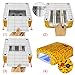 AMOS Professional UV Lamp Nail Dryer Light 36W Gel Shellac Art Manicure Pedicure Curing Timer + 4 x 9W Bulbs & Accessories Set (Leopard)