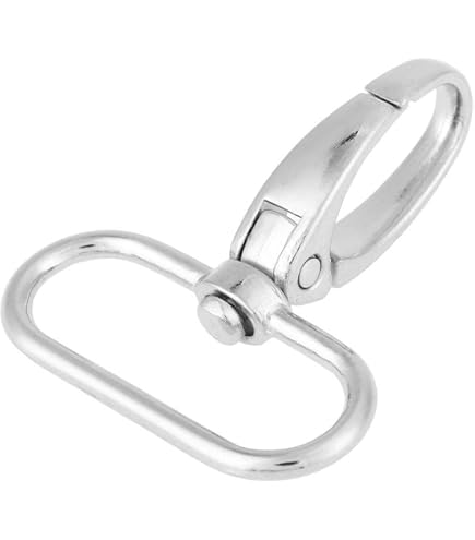20 Pièces Fermoir Pivotant 38mm - Mousqueton Porte-Clés Rotatif En Métal, Clip Pour Sacs, Laisse Chien Et DIY