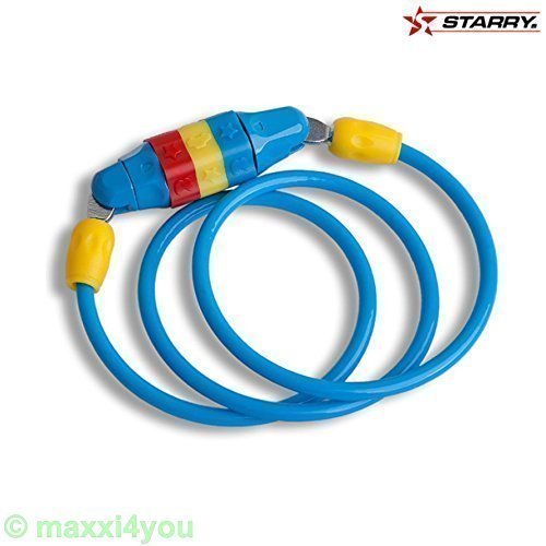 Preisvergleich Produktbild W01200205 Fahrrad Schloss Kinderfahrradschloss blau Symbolkombination