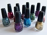 China Glaze Crackle Nail Varnish Assorted Colours - Set of Five