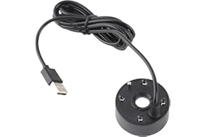 FOCKETY Brumisateur, Brumisateur Ultrasonique à 4 LED, Fontaine d'eau USB, Machine à Brouillard, Humidificateur d' pour Fontaine d'eau, Halloween, Noël et Autres Décorations de