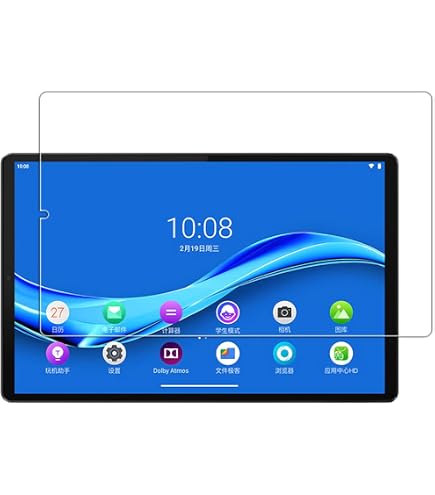 Ash-case [2 pezzi] Compatibile con Lenovo Tab M10 FHD Plus 10.3 (2nd Gen) Tablet - Proteggi schermo in vetro temperato - [Bordo tondo 3D] [Durezza 9H] [Cristallino] [Resistenza ai graffi], Cancella