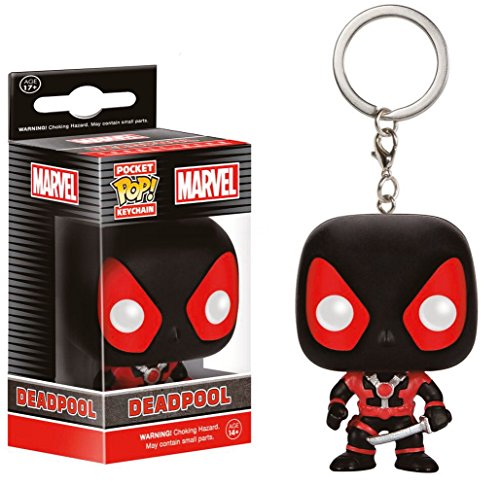 Preisvergleich Produktbild Marvel Comics - Vinyl Schlüsselanhänger - Black Deadpool
