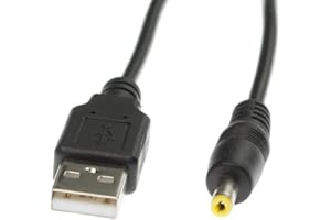 WHAT ACCESSORY Kingfisher Technology 90cm USB 5V 2A PC Black Charger Power Cable Lead Adaptor (18AWG) for TomTom Rider 2 GPS Sat Nav