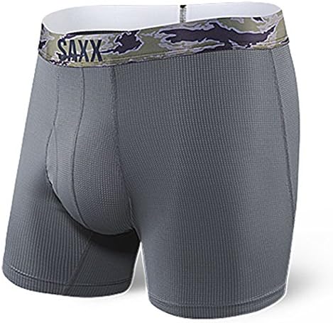 Boxer Briefs – Quest 2.0 Underwear – Boxer Briefs With Built-In Ballpark Pouch Support mens|Dark Charcoal|2XL