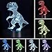 Produktbild Galaxer 3D Licht Nachtlicht Tischleuchte 3 AA Batterien oder USB-Kabel Powered Schöne Dinosaurier Bild Acryl Material Panel ABS Basis für Tischdekoration und Nacht Dekoration