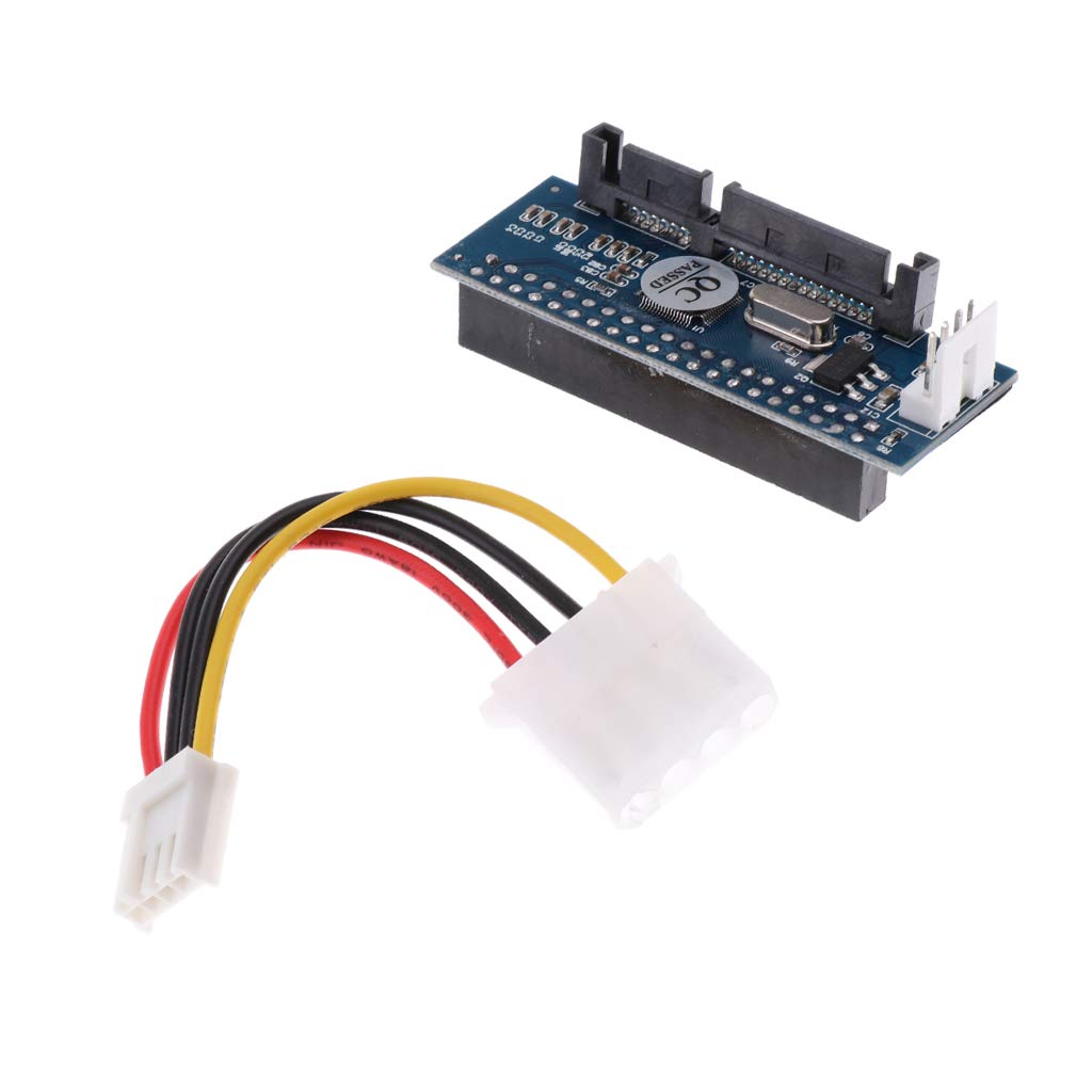 NYLSA 3.5' 40Pin IDE Female to SATA 7+15P 22Pin Male Adapter PATA to SATA Card