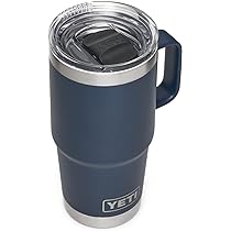 YETI Rambler 20 oz Travel Mug, Stainless Steel, Vacuum Insulated
