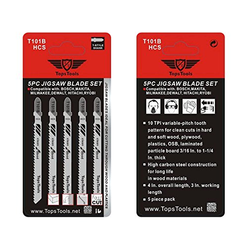 25 x topstools Stichsägeblatt T101BR Stichsägeblätter T111 C Stichsägeblatt T144D gemischt Stichsägeblätter für Bosch, Dewalt, Makita, Milwaukee und viele mehr - 2